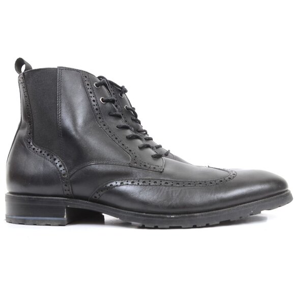 Aldo Toney Mens 10 Wingtip Black Leather Chukka Boot Preppy Business Dressy main image 12